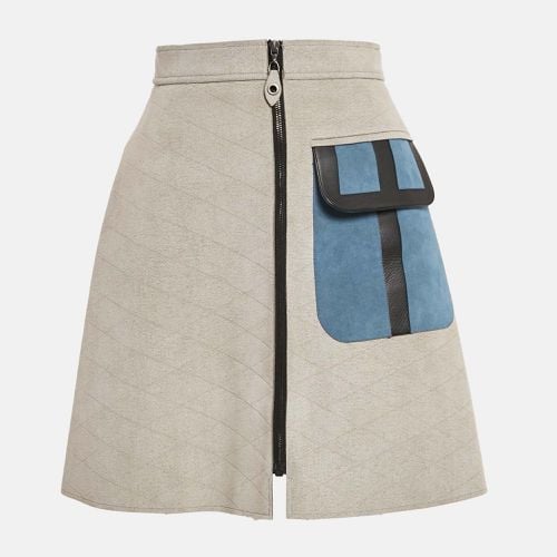 Faux Suede Pocket Detail Knee Length Skirt M - Louis Vuitton - Modalova