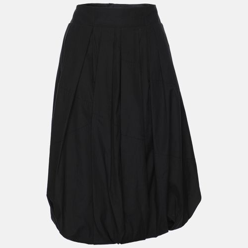 Dark Navy Cotton Pleated Midi Skirt L - Louis Vuitton - Modalova