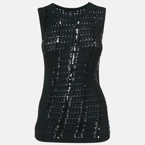 Sequin Embellished Knit Sleeveless Top M - Louis Vuitton - Modalova