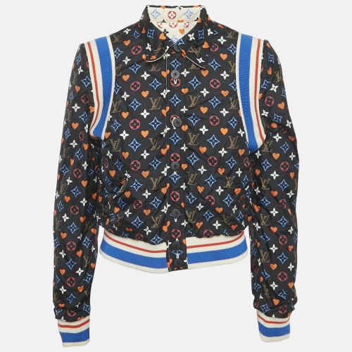 Black Monogram Nylon Reversible Bomber Jacket M - Louis Vuitton - Modalova