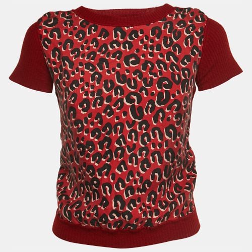 Leopard print Silk & Wool Short Sleeve Top M - Louis Vuitton - Modalova