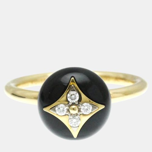 K Gold Diamond Onyx Color Blossom Ring Carat/0.07 - Louis Vuitton - Modalova