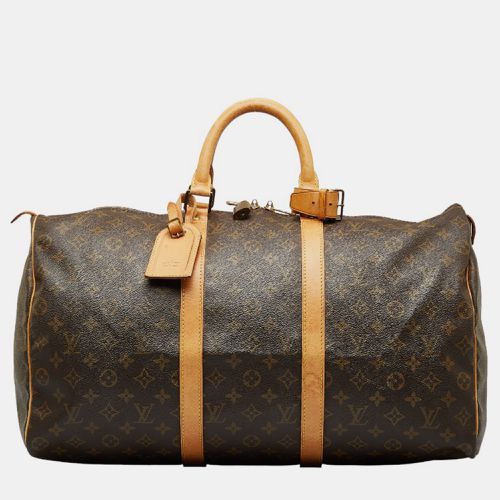 Canvas Monogram Keepall 50 Travel Bag - Louis Vuitton - Modalova