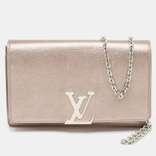 Pink Iridescent Leather Chain Louise Clutch - Louis Vuitton - Modalova