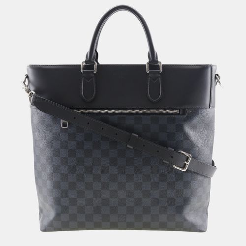 Navy Blue Damier Ebene Canvas Cobalt Newport Tote Bag - Louis Vuitton - Modalova