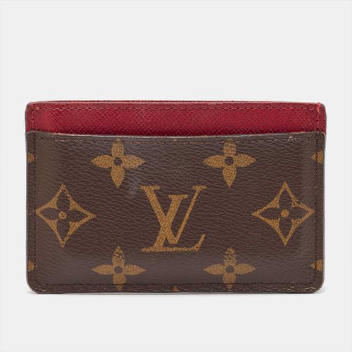 Fuchsia Monogram Canvas and Leather Card Holder - Louis Vuitton - Modalova