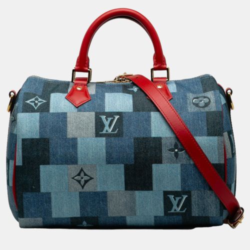 Denim Monogram Denim Speedy Bandouliere 30 Satchels - Louis Vuitton - Modalova