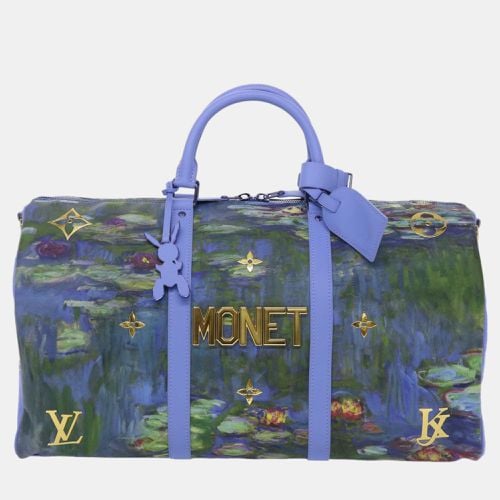 X Jeff Koons Multicolor Masters Collection Monet Keepall Bandouliere 50 - Louis Vuitton - Modalova