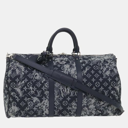 Canvas Tapestry Keepall Bandouliere 50 travel Duffel Bags - Louis Vuitton - Modalova