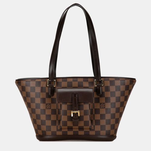 Damier Ebene Canvas Manosque GM Shoulder Bag - Louis Vuitton - Modalova