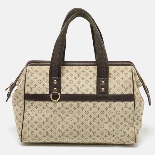 Brown Monogram Mini Lin Canvas Josephine GM Bag - Louis Vuitton - Modalova