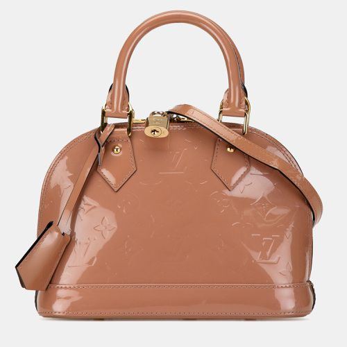 Taupe Monogram Vernis Leather Alma BB Top Handle Bag - Louis Vuitton - Modalova