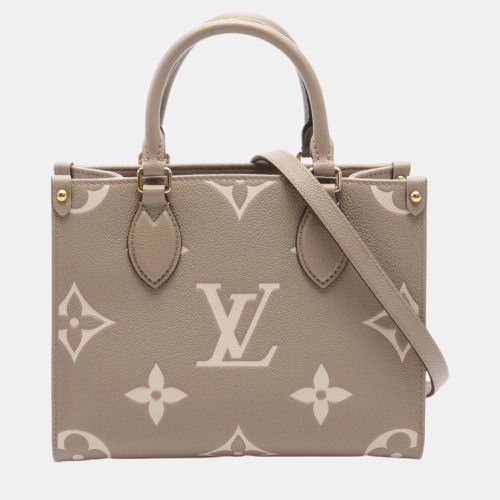 Ivory Leather Monogram Empreinte On the Go PM Handbag - Louis Vuitton - Modalova