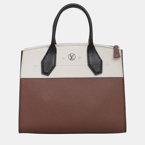 Tricolour Taurillon City Steamer MM Satchel Bag - Louis Vuitton - Modalova