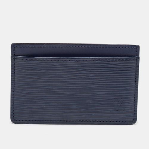 Marine Epi Leather Card Holder - Louis Vuitton - Modalova