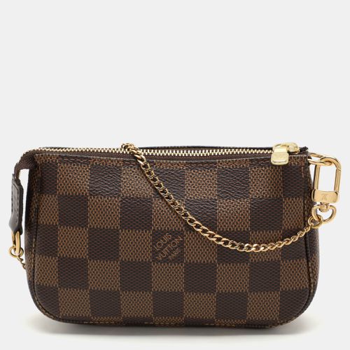 Damier Ebene Canvas Mini Pochette Accessoires - Louis Vuitton - Modalova