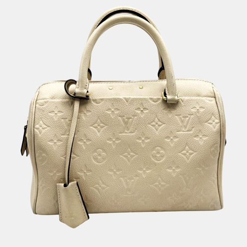 Ivory Leather Monogram Empreinte Speedy 25 Bandouliere Mini Boston Handbag - Louis Vuitton - Modalova