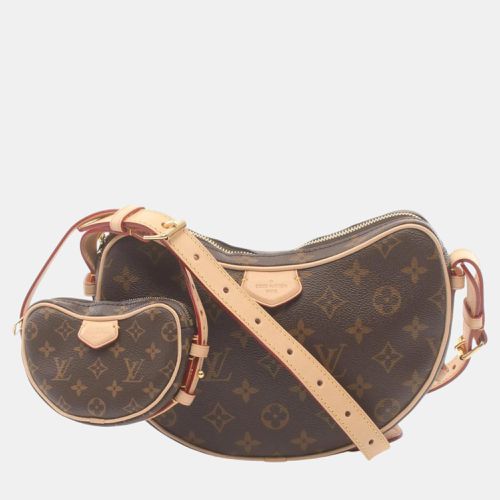 Coated Canvas Leather Monogram Croissant Shoulder Bag - Louis Vuitton - Modalova