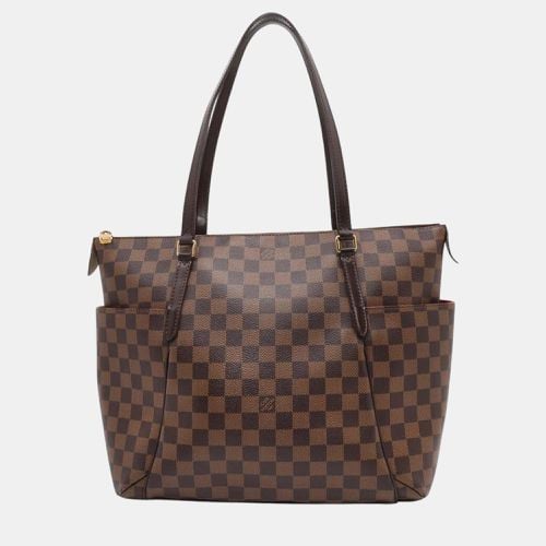 Red Damier Ebene Canvas MM Totally Tote Bag - Louis Vuitton - Modalova