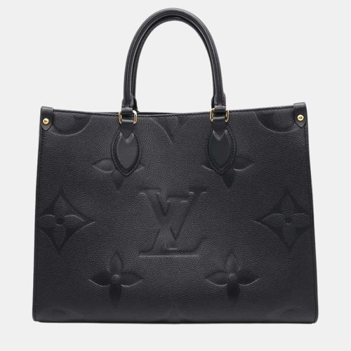 Noir	Monogram	Empreinte	Leather MM Onthego Tote Bag - Louis Vuitton - Modalova