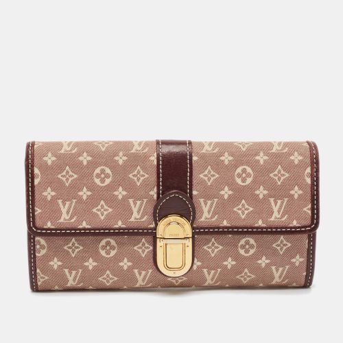 Sepia Monogram Idylle Canvas and Leather Sarah Wallet - Louis Vuitton - Modalova