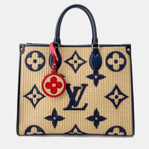 Monogram Raffia On-The-Go Tote Bag Mm - Louis Vuitton - Modalova
