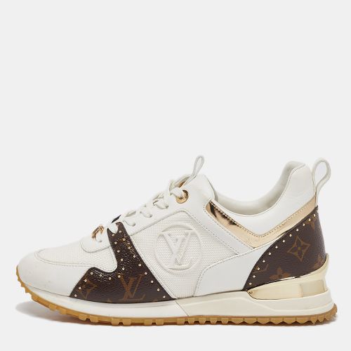 Brown Monogram Canvas and Leather Run Away Low Top Sneakers Size 40 - Louis Vuitton - Modalova