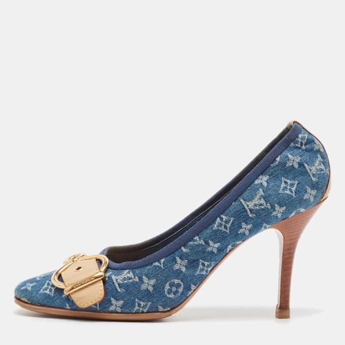 Denim and Leather Pumps Size 37.5 - Louis Vuitton - Modalova