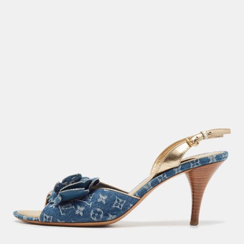 Denim Slingback Sandals Size 39.5 - Louis Vuitton - Modalova