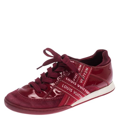 Patent Leather, Suede And Fabric Logo Sneakers Size 37 - Louis Vuitton - Modalova