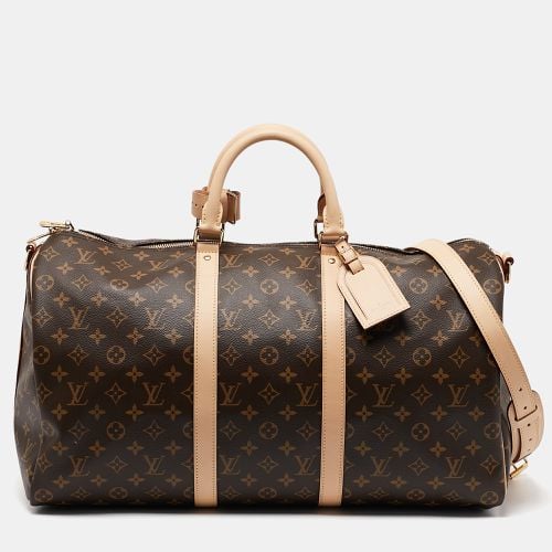 Monogram Canvas Keepall Bandouliere 50 Bag - Louis Vuitton - Modalova