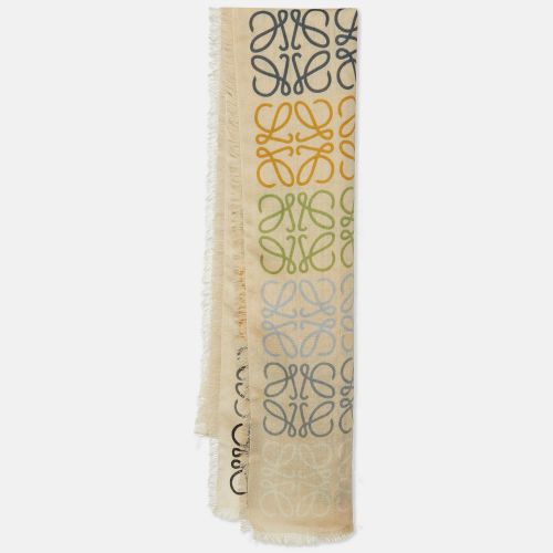 Anagram Wool & Silk Scarf - Loewe - Modalova