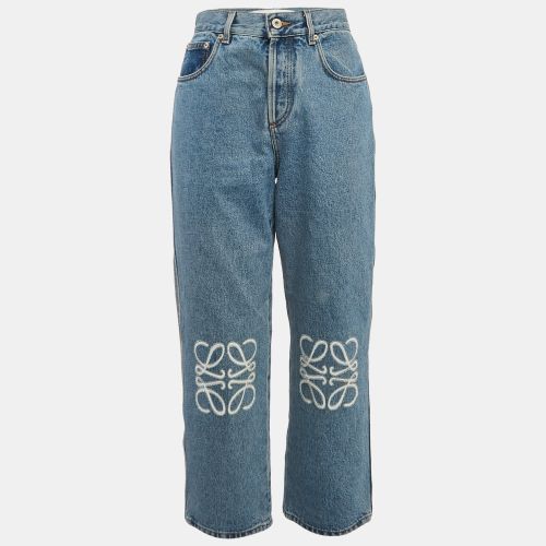 Denim Logo Anagram Straight Leg Jeans M Waist 27" - Loewe - Modalova