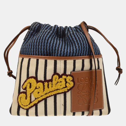 X Paula's Ibiza Stripled Drawstring Shoulder Bag - Loewe - Modalova