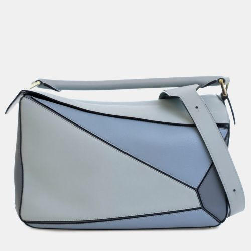 Medium Tricolor Calfskin Puzzle Satchel - Loewe - Modalova