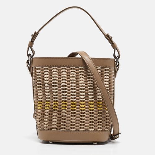 Leather Woven Bucket Bag - Loro Piana - Modalova