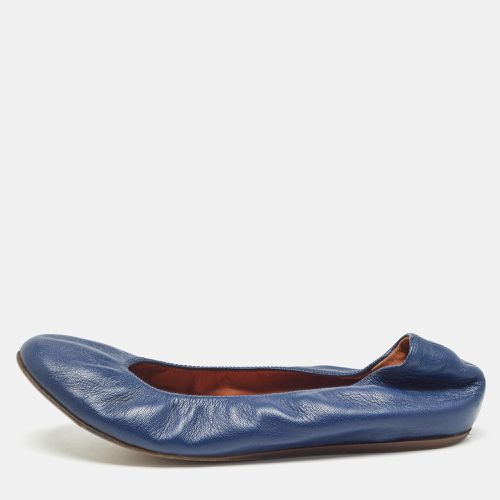 Leather Scrunch Ballet Flats Size 38 - Lanvin - Modalova