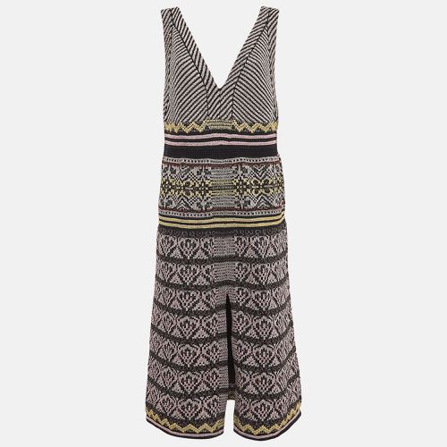 Patterned Lurex Knit Sleeveless Midi Dress L - M Missoni - Modalova