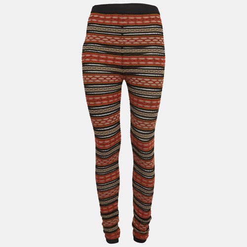 M Missoni Stripe Patterned Knit Leggings M - M Missoni Denim - Modalova