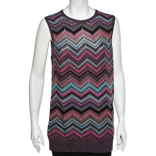 Multicolored Perforated Knit Sleeveless Top XL - M Missoni - Modalova