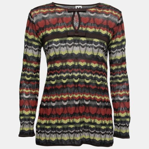 Patterned Knit Bow Detail Top S - M Missoni - Modalova