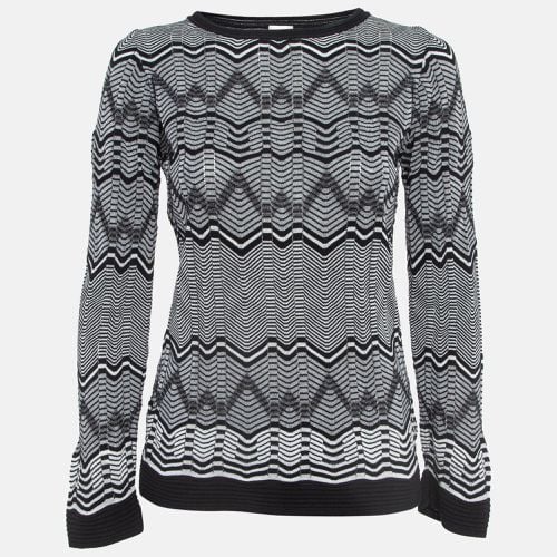 Monochrome Chevron Pattern Crew Neck Sweatshirt S - M Missoni - Modalova