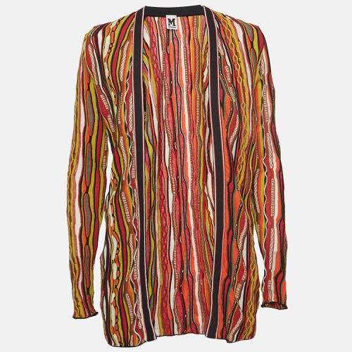 Striped Knit Open Front Cardigan S - M Missoni - Modalova