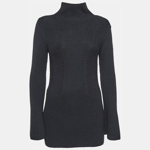 Rib Knit Turtle Neck Mini Sweat Dress S - Moncler - Modalova