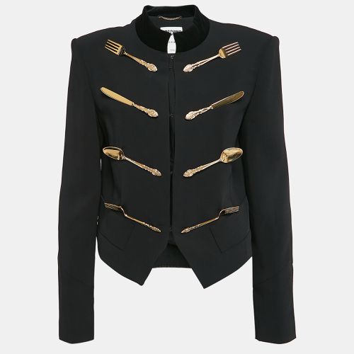 Crepe Cutlery Detail Jacket L - Moschino Couture - Modalova