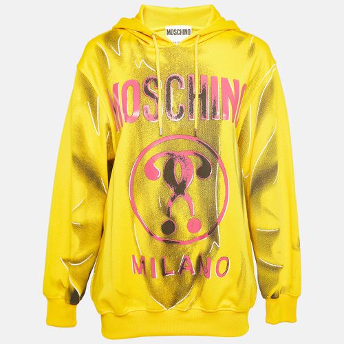 Contrast Logo Print Jersey Oversized Hoodie S - Moschino Couture - Modalova