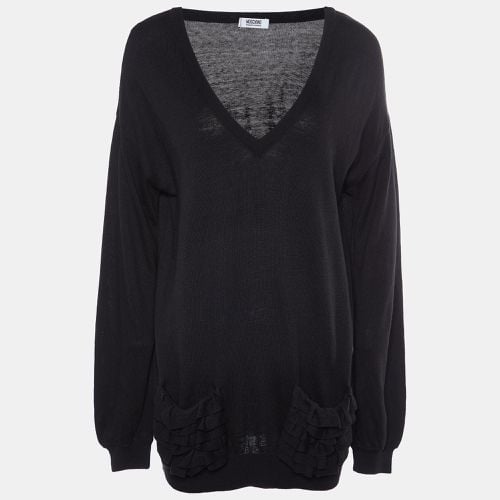 Knit Ruffle Pocket Sweater L - Moschino Cheap and Chic - Modalova