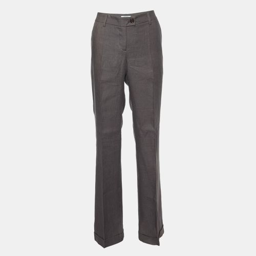 Linen Flared Trousers M - Moschino Cheap and Chic - Modalova