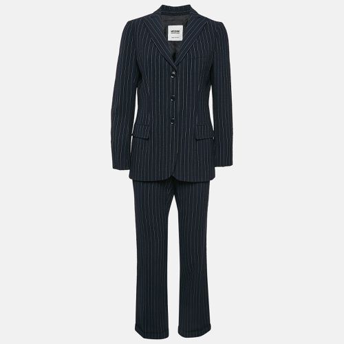 Moschino Cheap & Chic Textured Stripe Print and Wool Pants Suit M - Moschino Cheap and Chic - Modalova