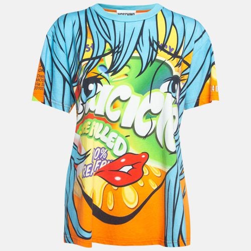 Juice Box Cartoon Print Cotton T-Shirt L - Moschino - Modalova